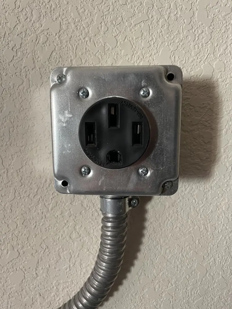NEMA 14-50 outlet installed for Electrical Panel Upgrade in Selah